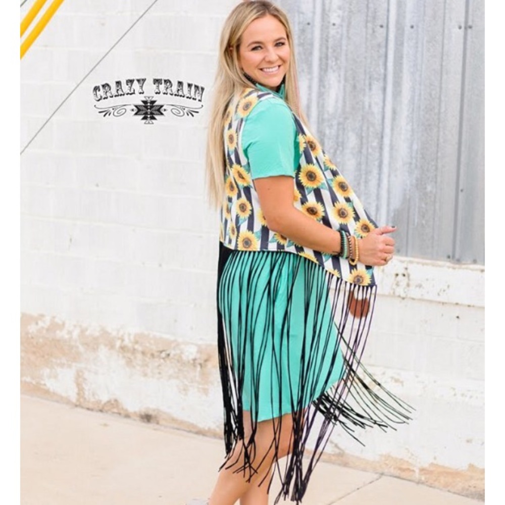 Sunflower vest by Crazy Train